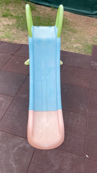 Tobogán infantil Feber azul y naranja