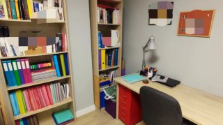 Conjunto Escritorio y dos Estanterías