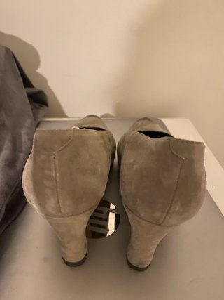 Zapatos de piel Maria Oh! Gris y negro