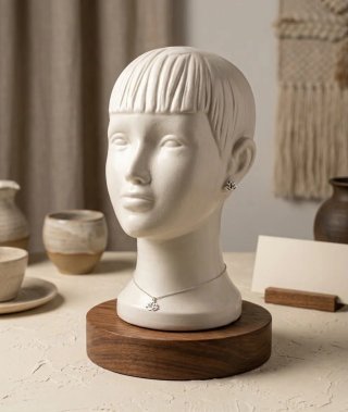 Cabeza de maniquí para niña