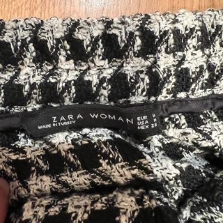 Falda tubo Zara pata de gallo