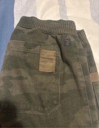 Pantalones niño camuflaje montaña