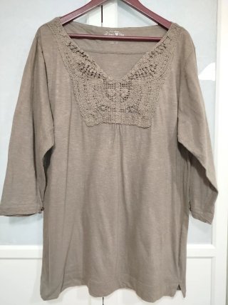 Camiseta larga túnica mujer talla 2XL 48-50
