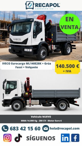 IVECO EUROCARGO ML140E28k 14tn
