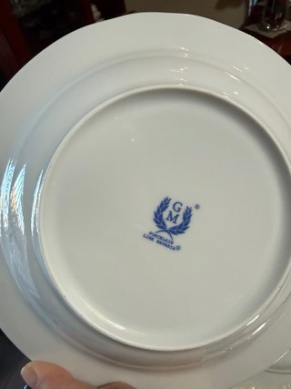 Vajilla Porcelana Bavaria Filo Dorado