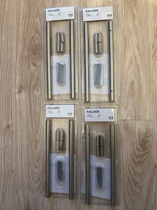 Tirador armario IKEA KALLRÖR metal plateado