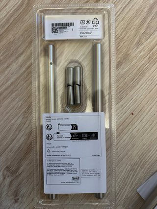 Tirador armario IKEA KALLRÖR metal plateado