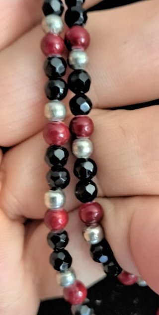 Collana in onice agata ruby con pendente agata