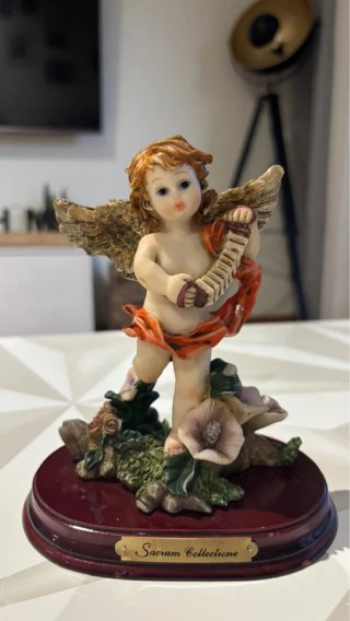Anjo Querubim Músico Sacrum Collectione – Estatuet