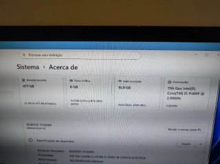 PC Gamer i5 11400f RTX 2060 Super 16GB RAM