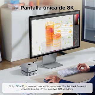 UGREEN Dock USB-C 10 en 2 para Mac Mini M4/M4 Pro