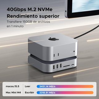 UGREEN Dock USB-C 10 en 2 para Mac Mini M4/M4 Pro