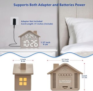 Reloj Despertador LED Calendario Alarma