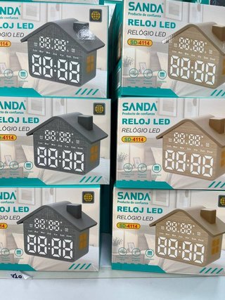 Reloj Despertador LED Calendario Alarma