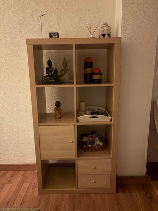 Mueble de salón modular color madera