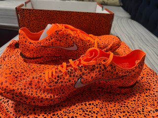 Zapatillas Clavos Nike Naranja/Negro