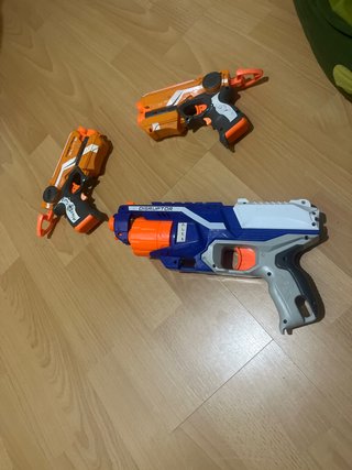 Pistolas Nerf Disruptor y Alex