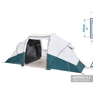 Tienda campaña 4 personas Arpenaz UPF50+