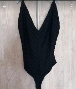 Body de encaje negro