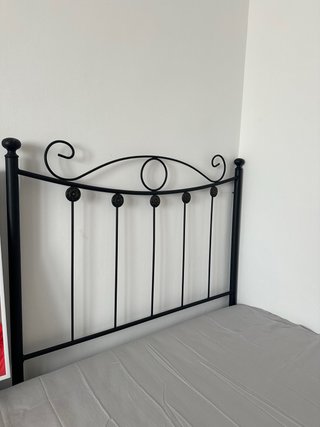 Cabecero de forja negro