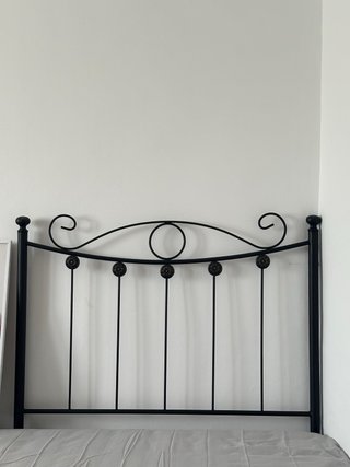 Cabecero de forja negro