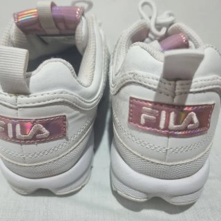 Bambas Fila niña blancas y rosas