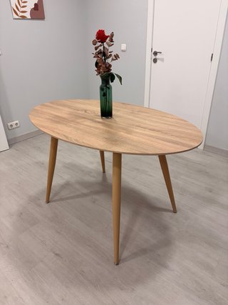 Mesa ovalada roble Menzzo