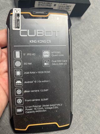 movil cubot king kong cs