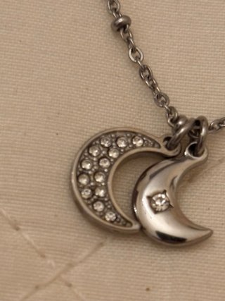 Collana 2Jewels punto luce doppio ciondolo luna