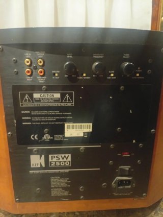 Subwoofer KEF PSW2500 Marrón