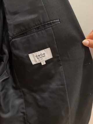 Traje negro hombre