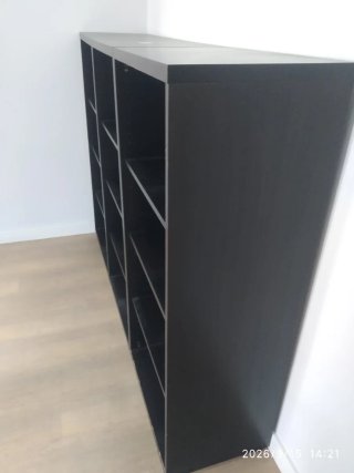 Estantería modular negra Ikea