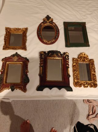 Set di 6 specchi artigianali