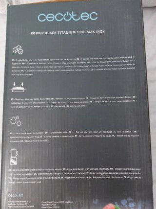 Batidora Cecotec Power Black Titanium