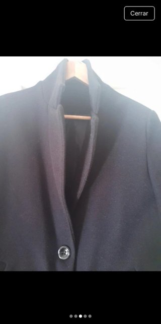 Chaqueta de paño negra mujer