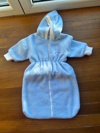 Buzito/Saco Bebé con Capucha Azul
