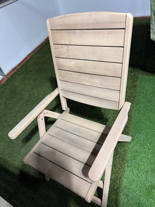 Conjunto jardín:2 sillas reclinables y mesa abatib