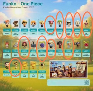 Kinder Joy One Piece Figuras