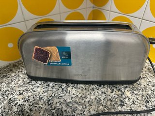 Tostadora Cecotec Acero Inox 850W 2 Ranuras