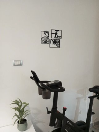Set 3 Pannelli Sagoma Bicicletta
