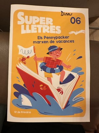 Cuaderno Superlletres 06 (4t Primària) Como nuevo