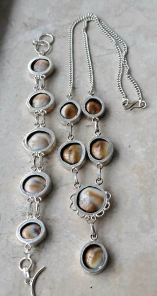 Set Collana e Bracciale 925 Shiva Eye