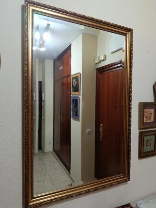 Espejo Decorativo Dorado 118x79