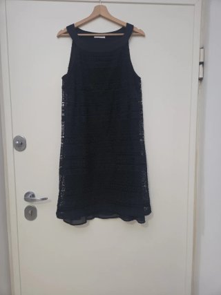Abito donna pizzo nero taglia 46