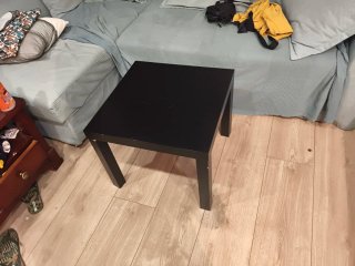 Mesita auxiliar Ikea negra