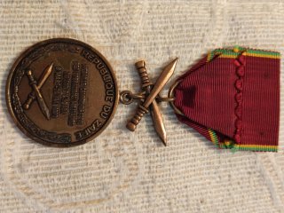 Medalla Militar Zaire Congo