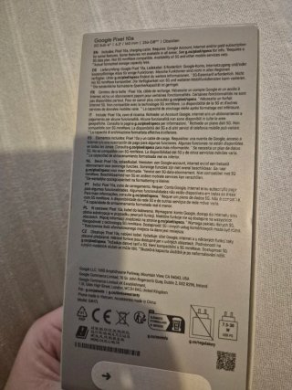 Google Pixel 10a Obsidian. Sin abrir. En caja.