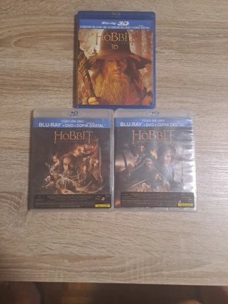 Lote 3 Blu-ray El Hobbit 3D + 2x Blu-ray
