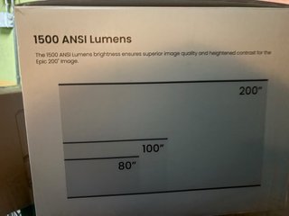 Proyector OmniStar L80 1500 ANSI 1080P
