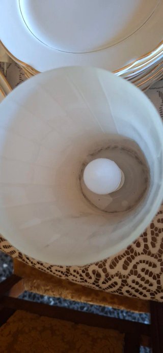 Lampada Ikea Vetro Bianco